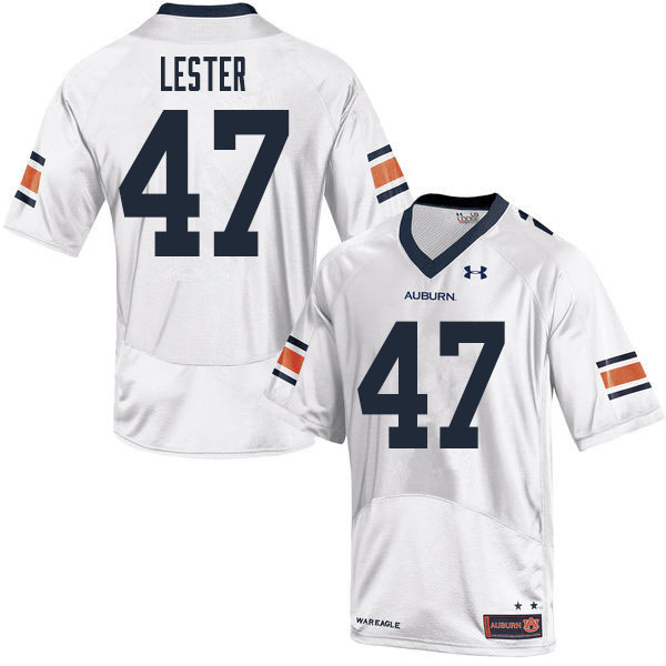 Men #47 Barton Lester Auburn Tigers College Football Jerseys Sale-White